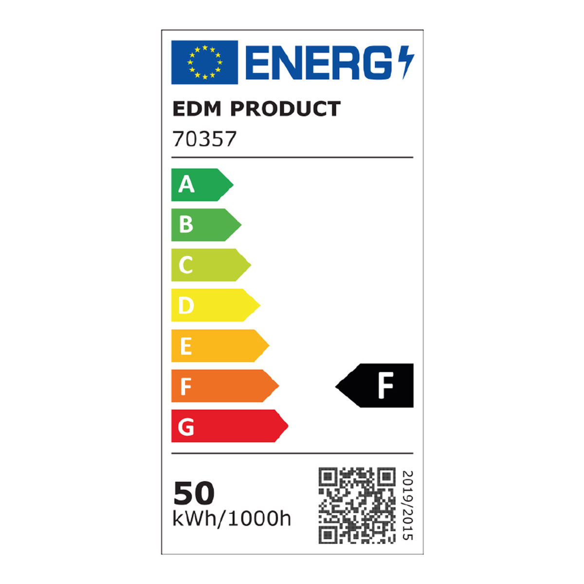 Projektor za reflektor EDM 70357 Crna F 50 W (6400 K)